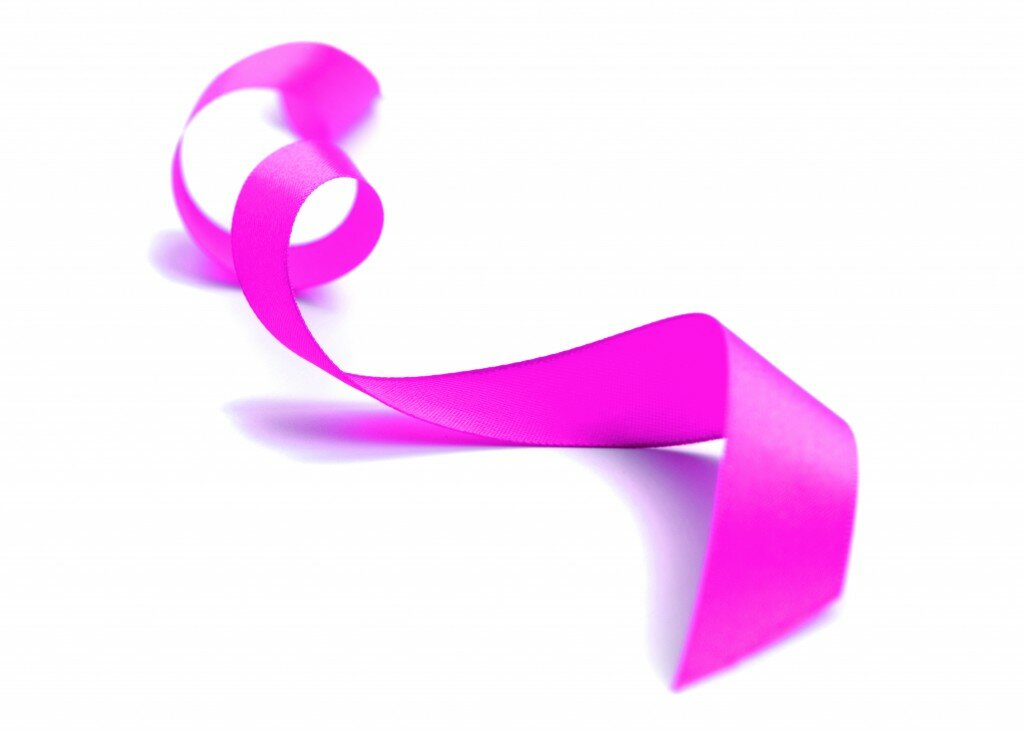 red satin ribbon closeup on white background